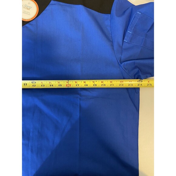 Happy Chef Uniform Shirt Lot Of 2 Mens Medium Blue Snap Button Front #517 New - Picture 7 of 9